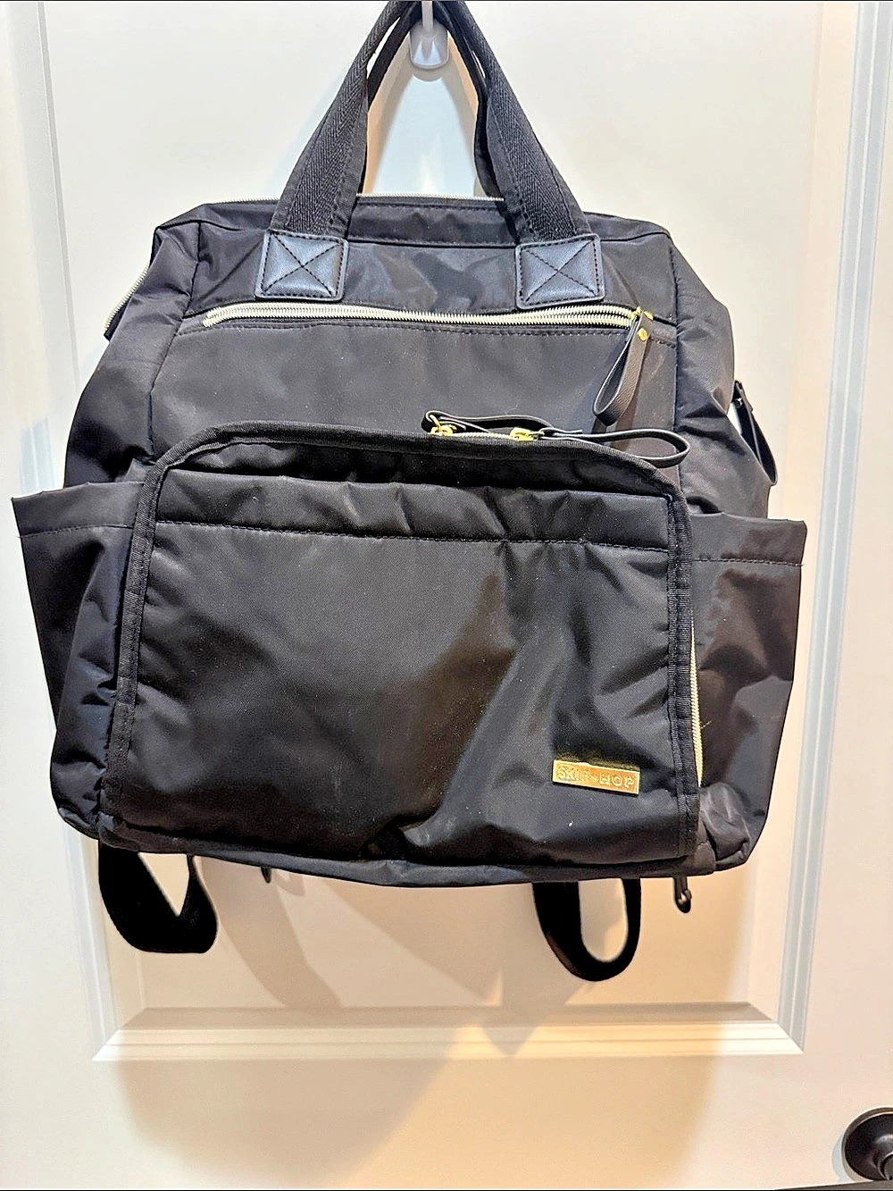 Skip Hop Greenwich Simply Chic Diaper Backpack Black